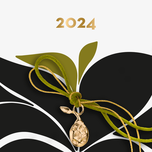 Wishes for the new year with the 2024 charm