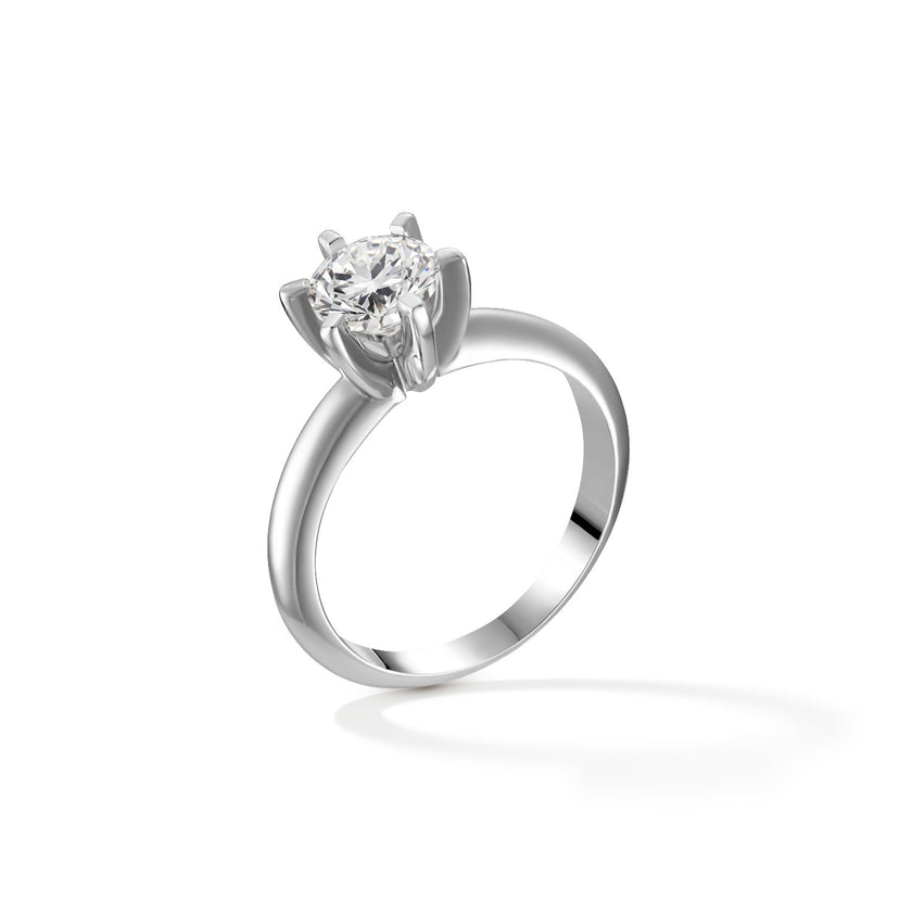 RING WHITE GOLD 750 & PRECIOUS STONES - 100056