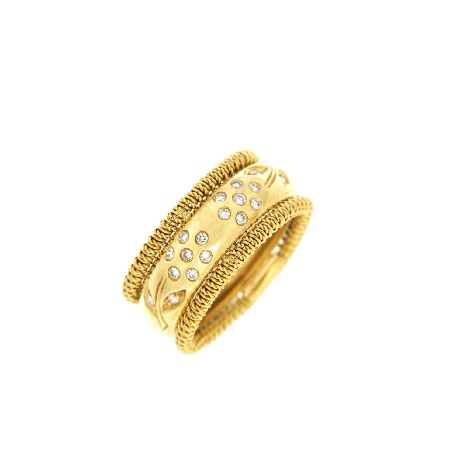 RING GOLD 750 & PRECIOUS STONES - 11402