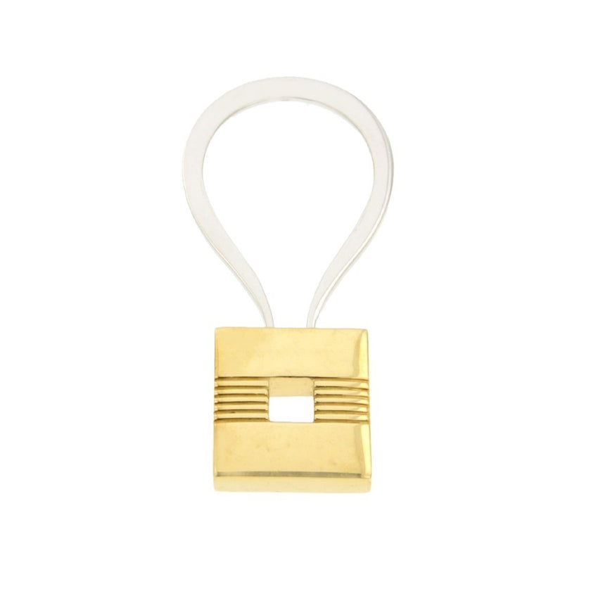 KEYRING WHITE & YELLOW GOLD 750 - 13395