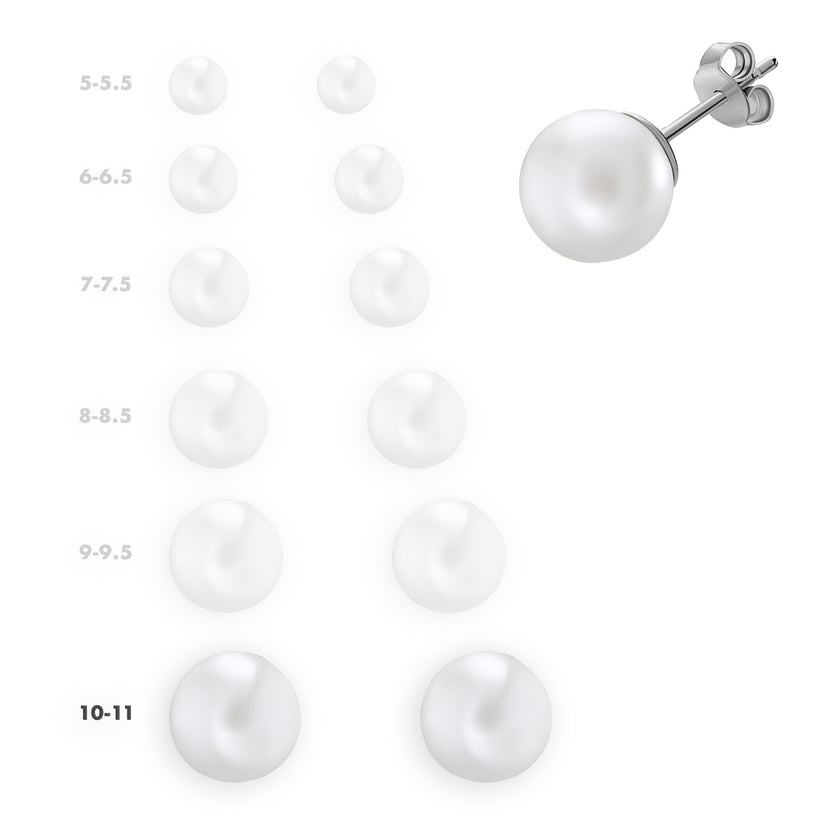 EARRINGS WHITE GOLD 750 & PEARLS - 16187