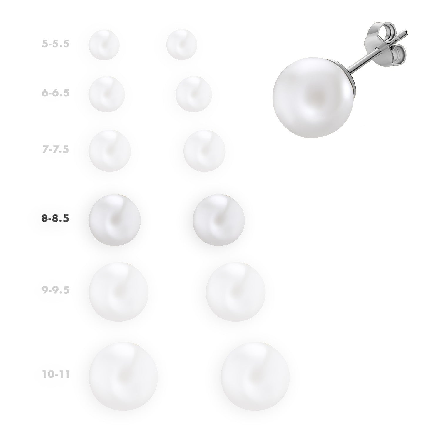 EARRINGS WHITE GOLD 750 & PEARLS - 16191