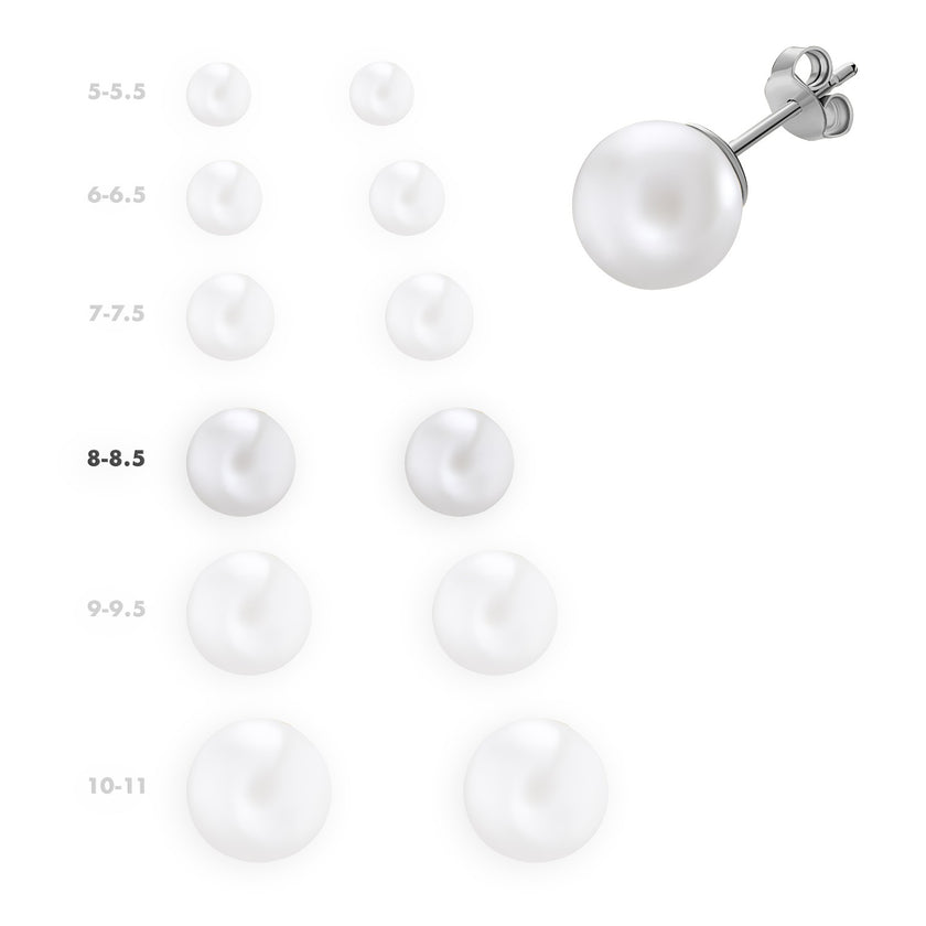 EARRINGS WHITE GOLD 750 & PEARLS - 16191