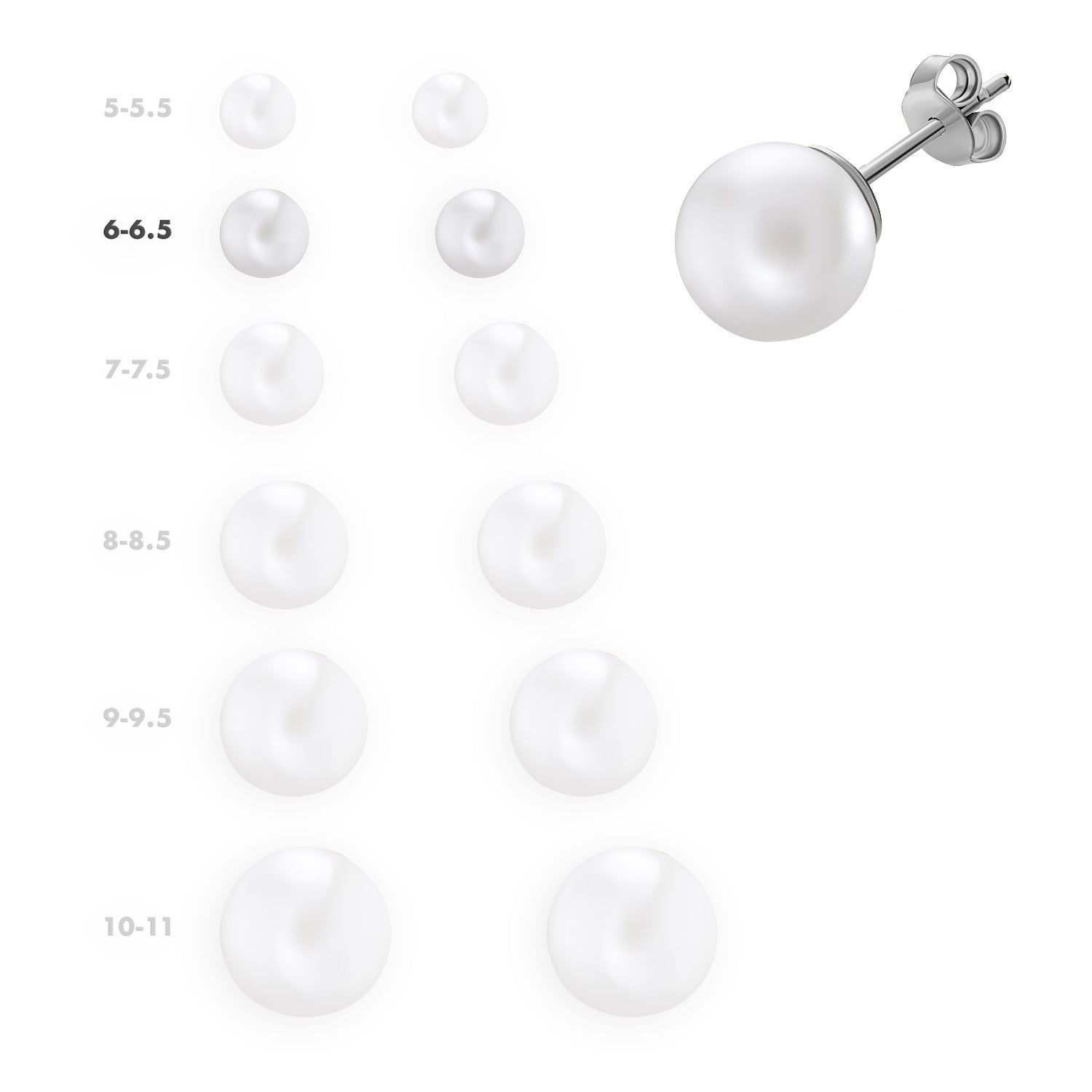 EARRINGS WHITE GOLD 750 & PEARLS - 16196