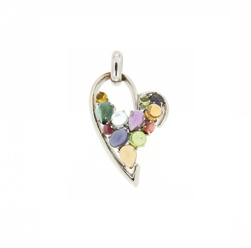 PENDANT WHITE GOLD 750 & SEMIPRECIOUS STONES - 28623