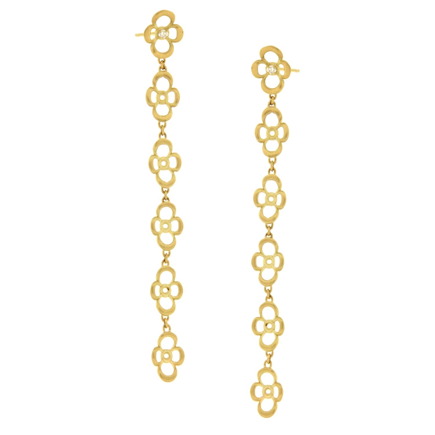 EARRINGS GOLD 750 & PRECIOUS STONES - 34041