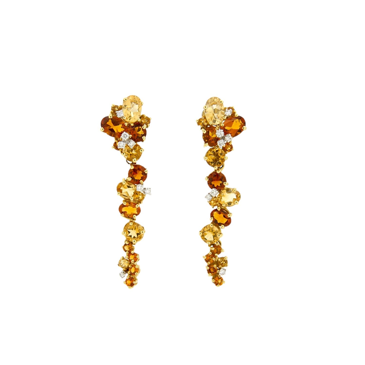 EARRINGS GOLD 750 & PRECIOUS STONES - 34234