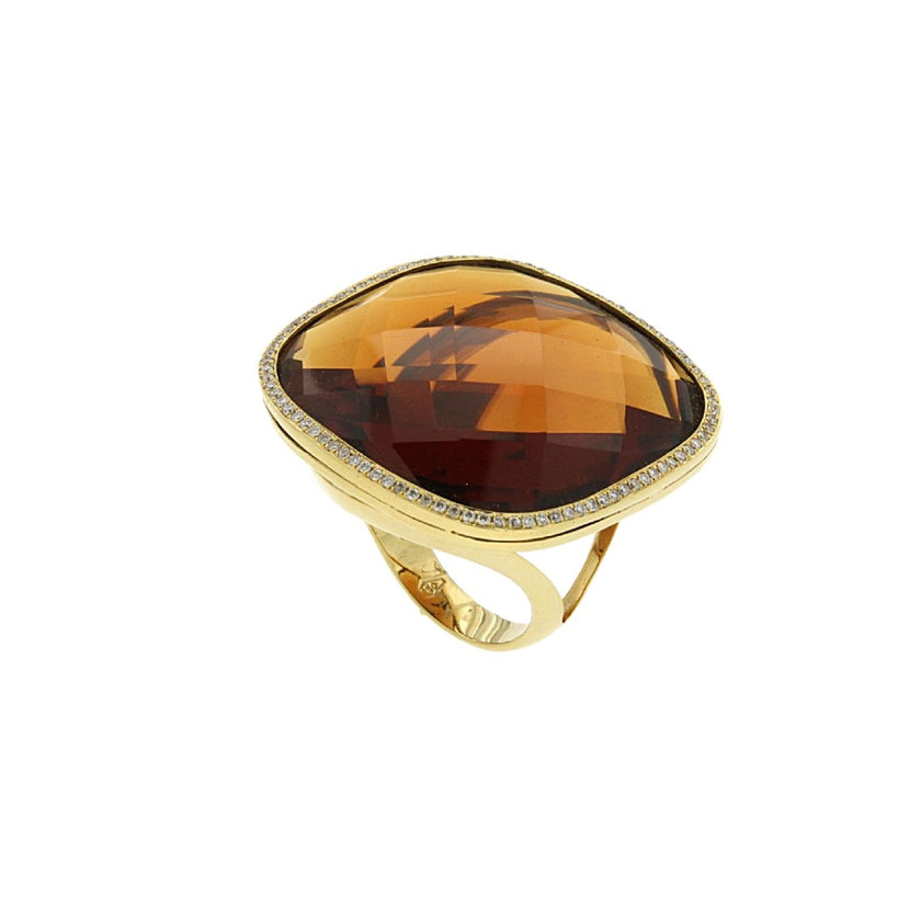 RING GOLD 750 & PRECIOUS STONES - 34257