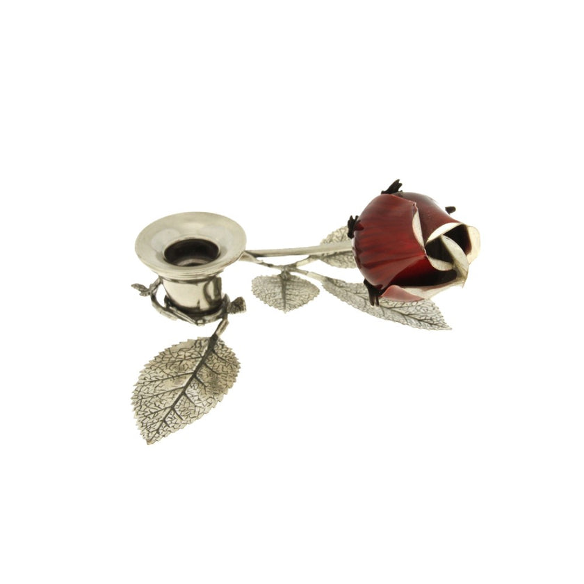 CANDLE HOLDER FLOWER SILVER 925 - 36150