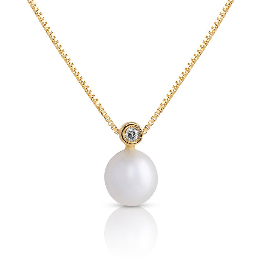 NECKLACE GOLD 750 & PEARLS - 48264
