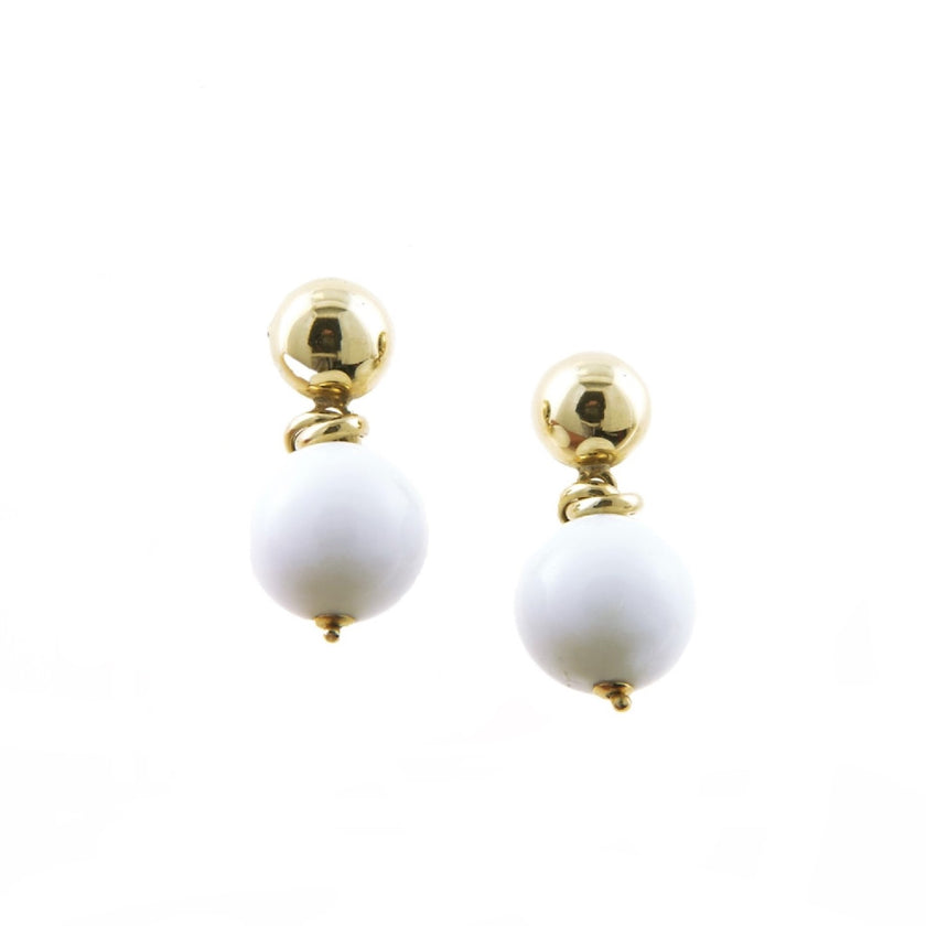 EARRINGS GOLD 750 & SEMIPRECIOUS STONES - 48562