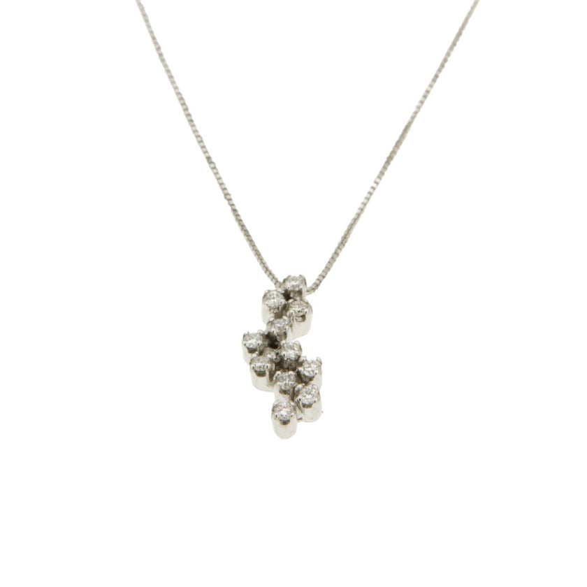 NECKLACE WHITE GOLD 750 & PRECIOUS STONES - 51017