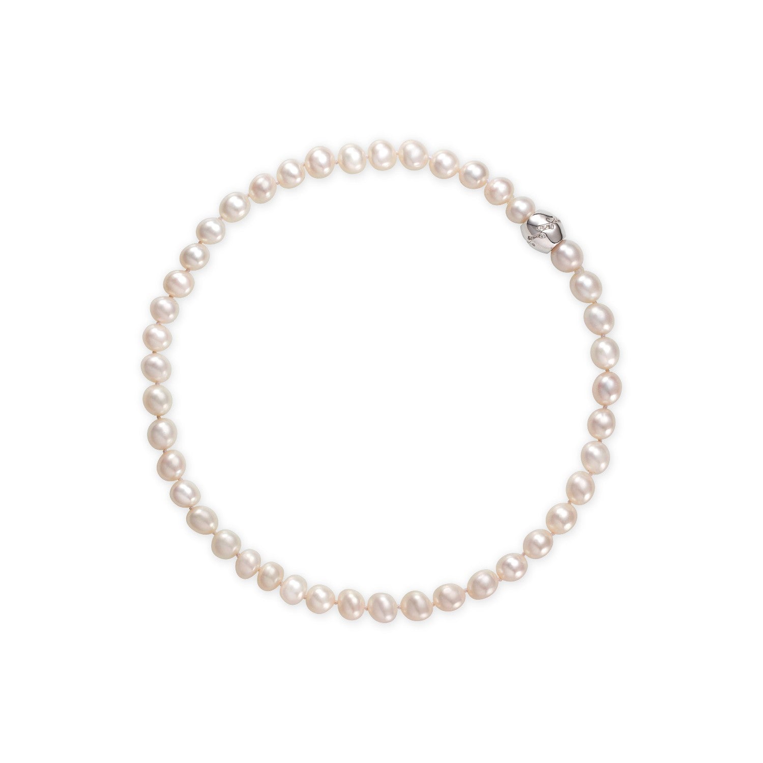 NECKLACE WHITE GOLD 750 & PEARLS - 51791