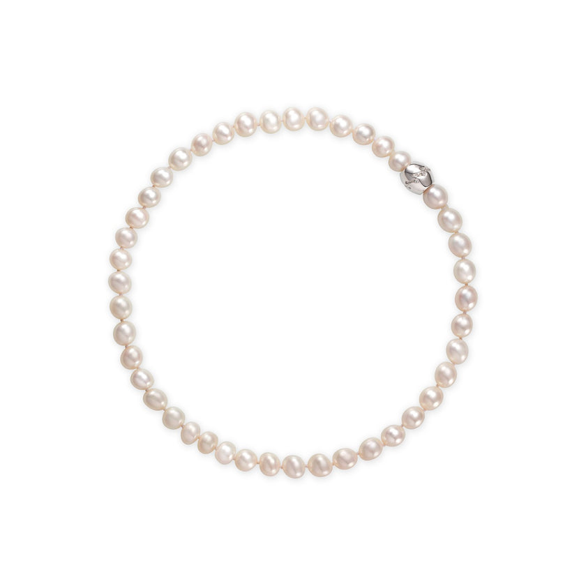NECKLACE WHITE GOLD 750 & PEARLS - 51791