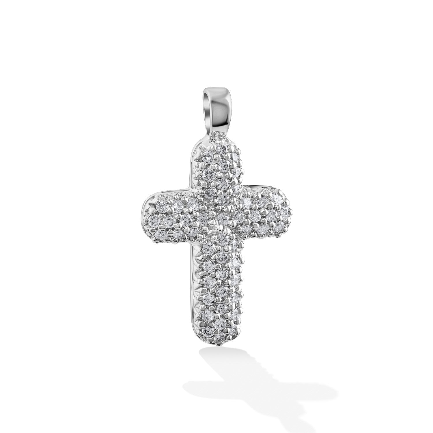 CROSS WHITE GOLD 750 & PRECIOUS STONES - 53187