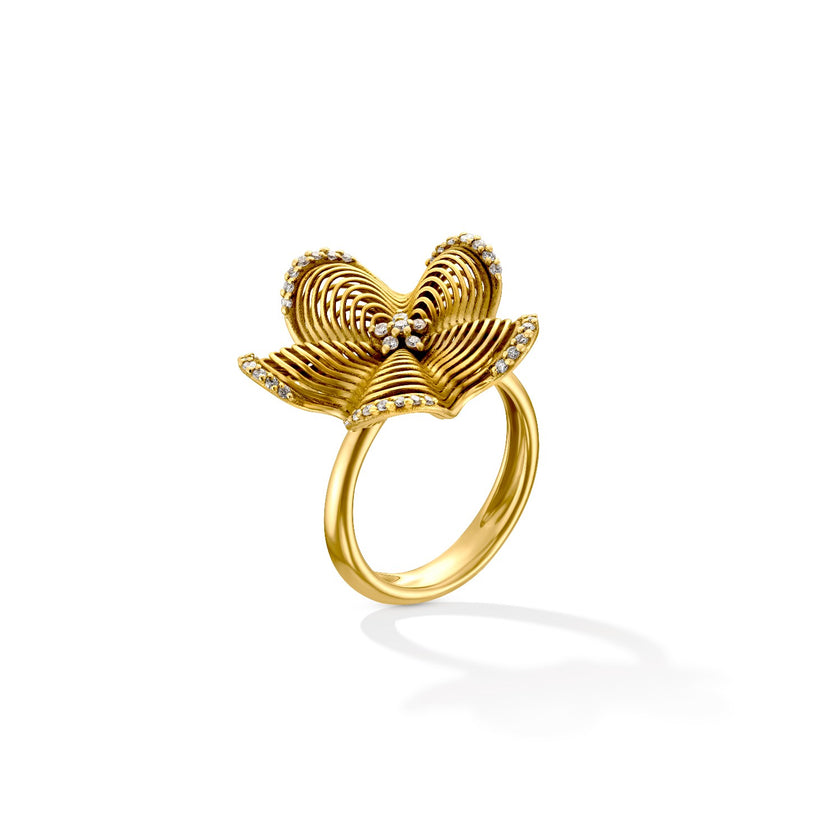 RING GOLD 750 & PRECIOUS STONES - 55583