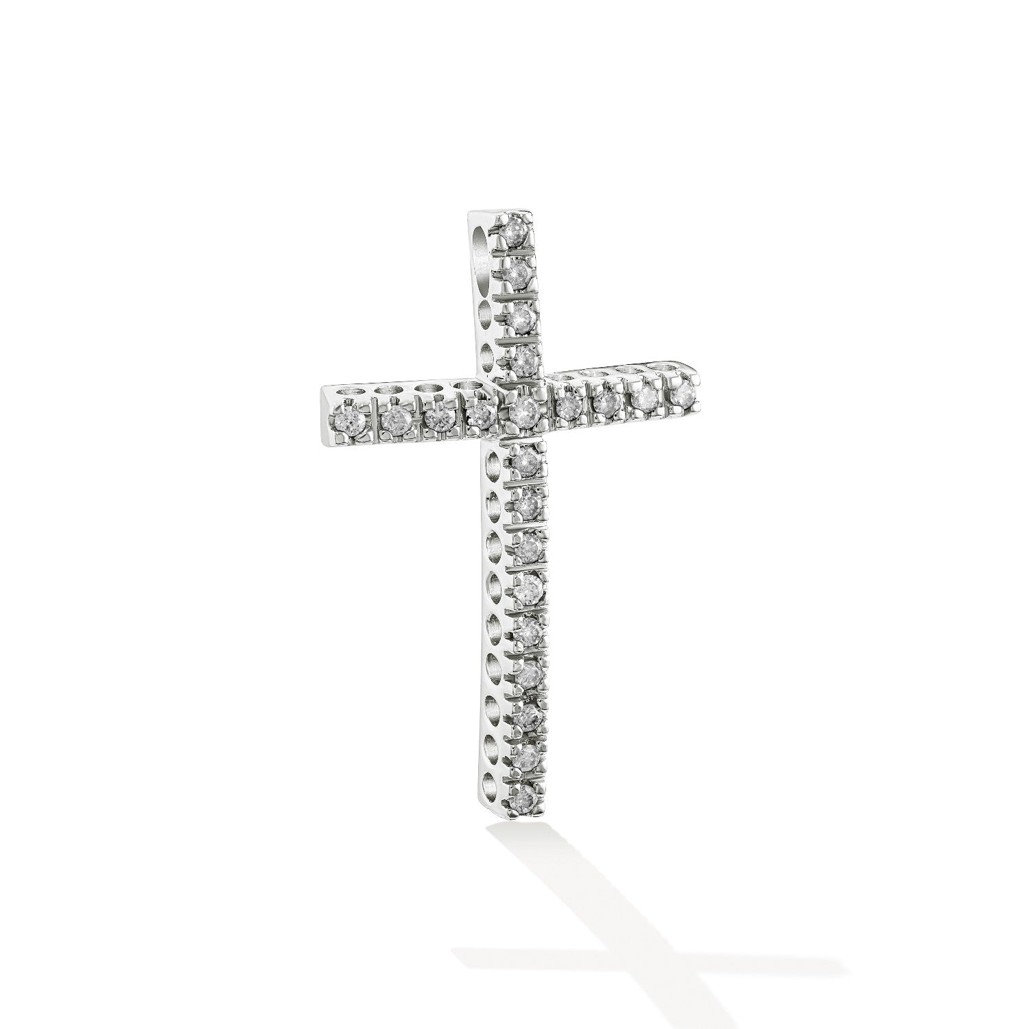 CROSS WHITE GOLD 750 & PRECIOUS STONES - 59289