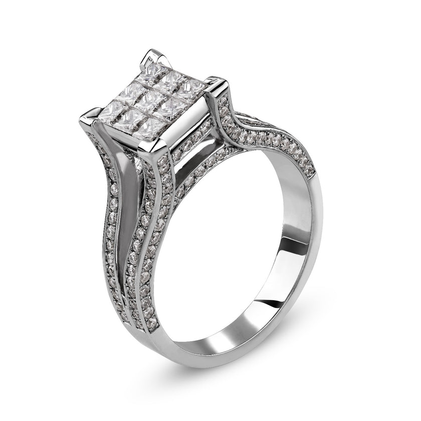 RING WHITE GOLD 750 & PRECIOUS STONES - 59312