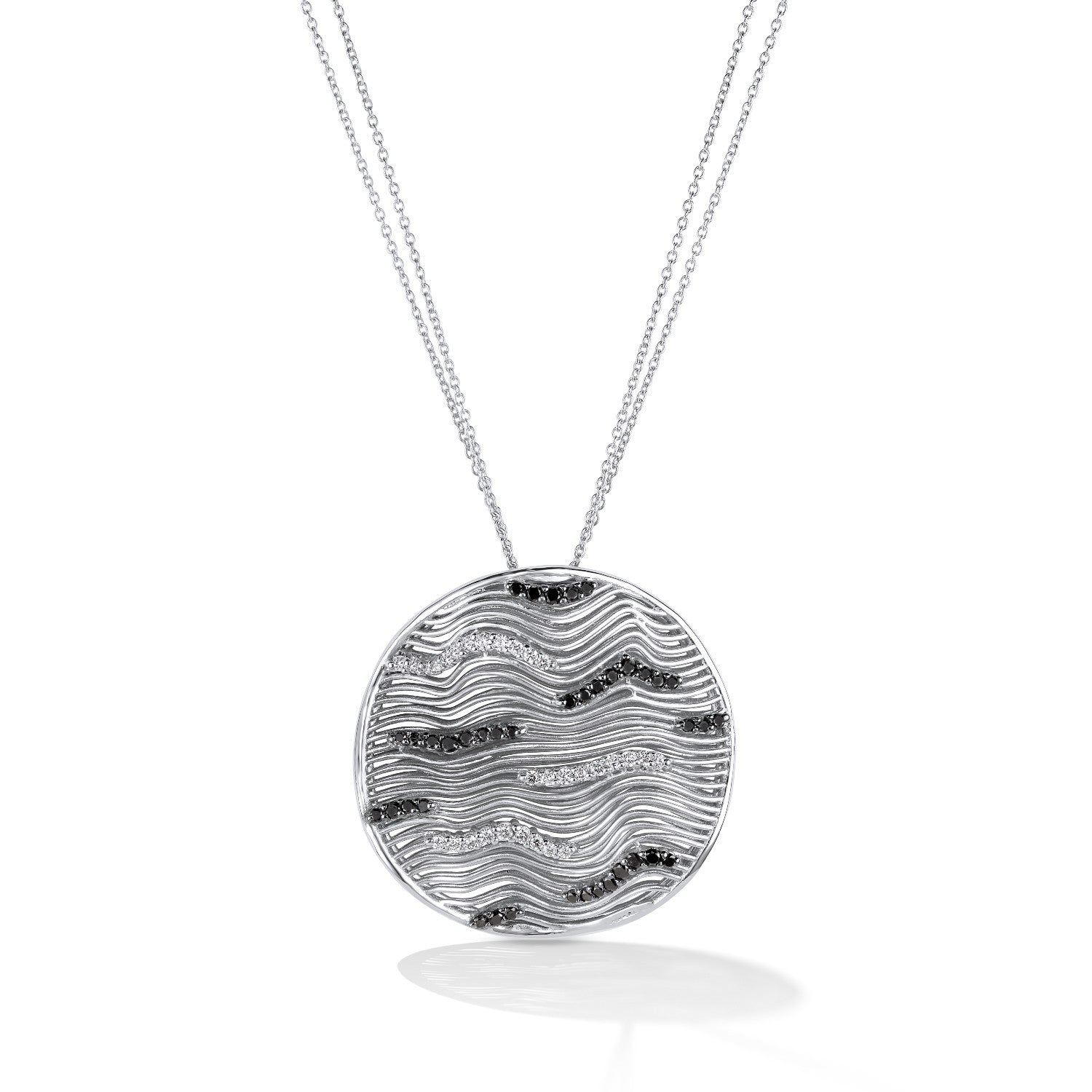 NECKLACE WHITE GOLD 750 & PRECIOUS STONES - 59544