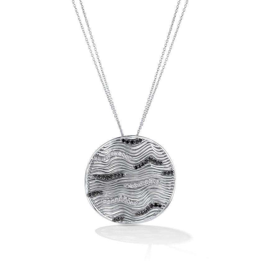 NECKLACE WHITE GOLD 750 & PRECIOUS STONES - 59544