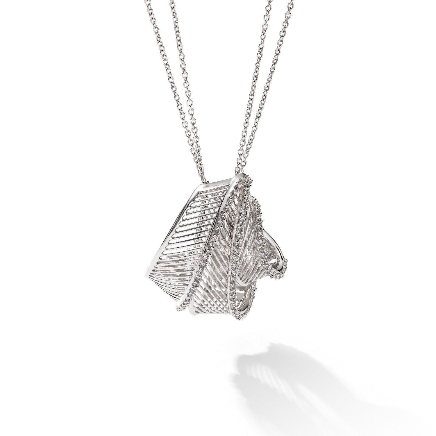 NECKLACE WHITE GOLD 750 & PRECIOUS STONES - 59546
