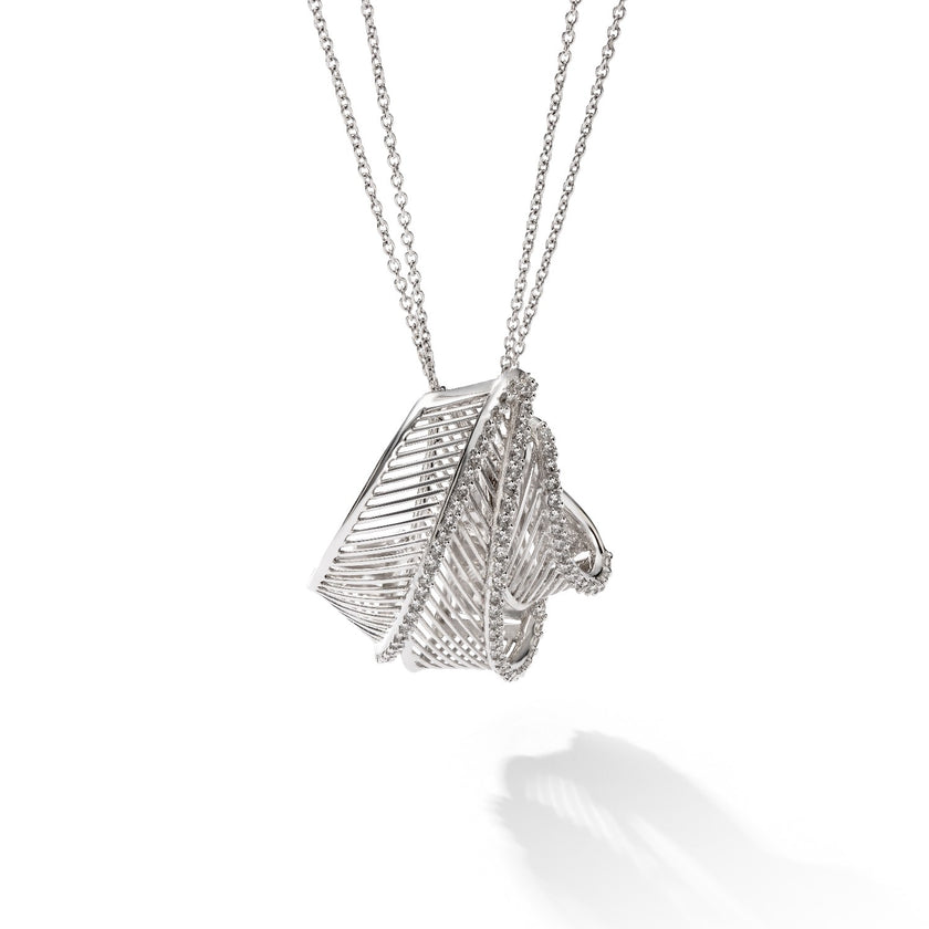 NECKLACE WHITE GOLD 750 & PRECIOUS STONES - 59546