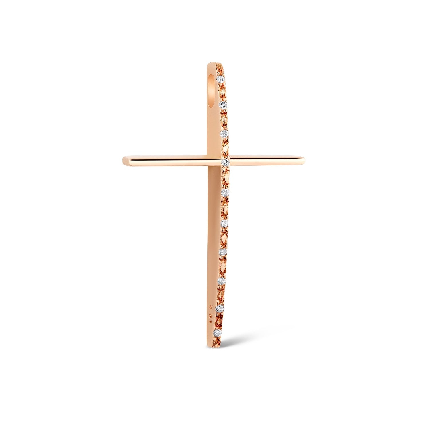 CROSS PINK GOLD 750 & PRECIOUS STONES - 62308