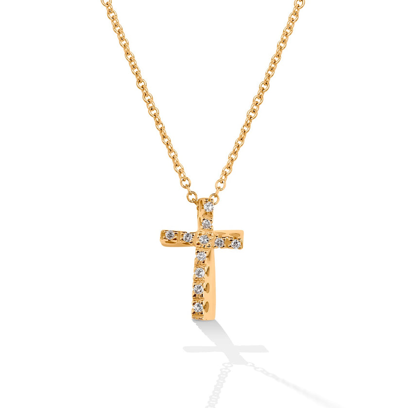 CROSS PINK GOLD 750 & PRECIOUS STONES - 62931