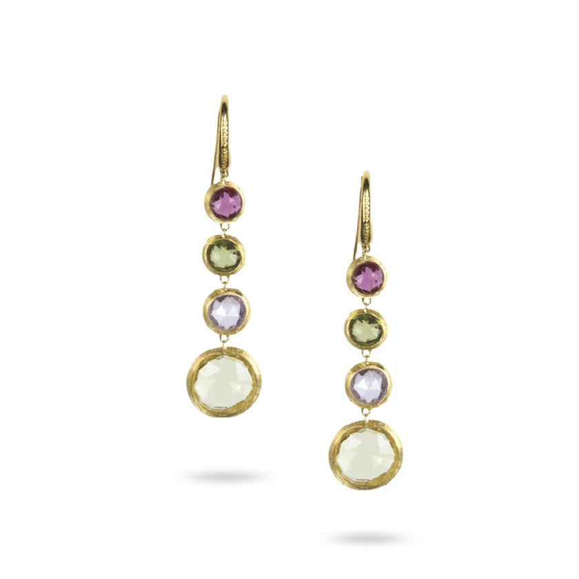EARRINGS GOLD 750 & SEMIPRECIOUS STONES - 63664