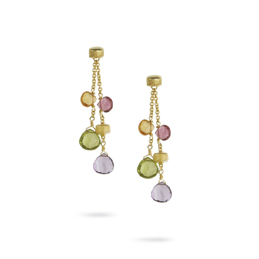 EARRINGS GOLD 750 & SEMIPRECIOUS STONES - 63665