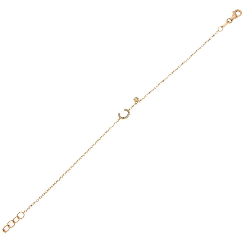 BRACELET PINK GOLD 750 & PRECIOUS STONES - 66645