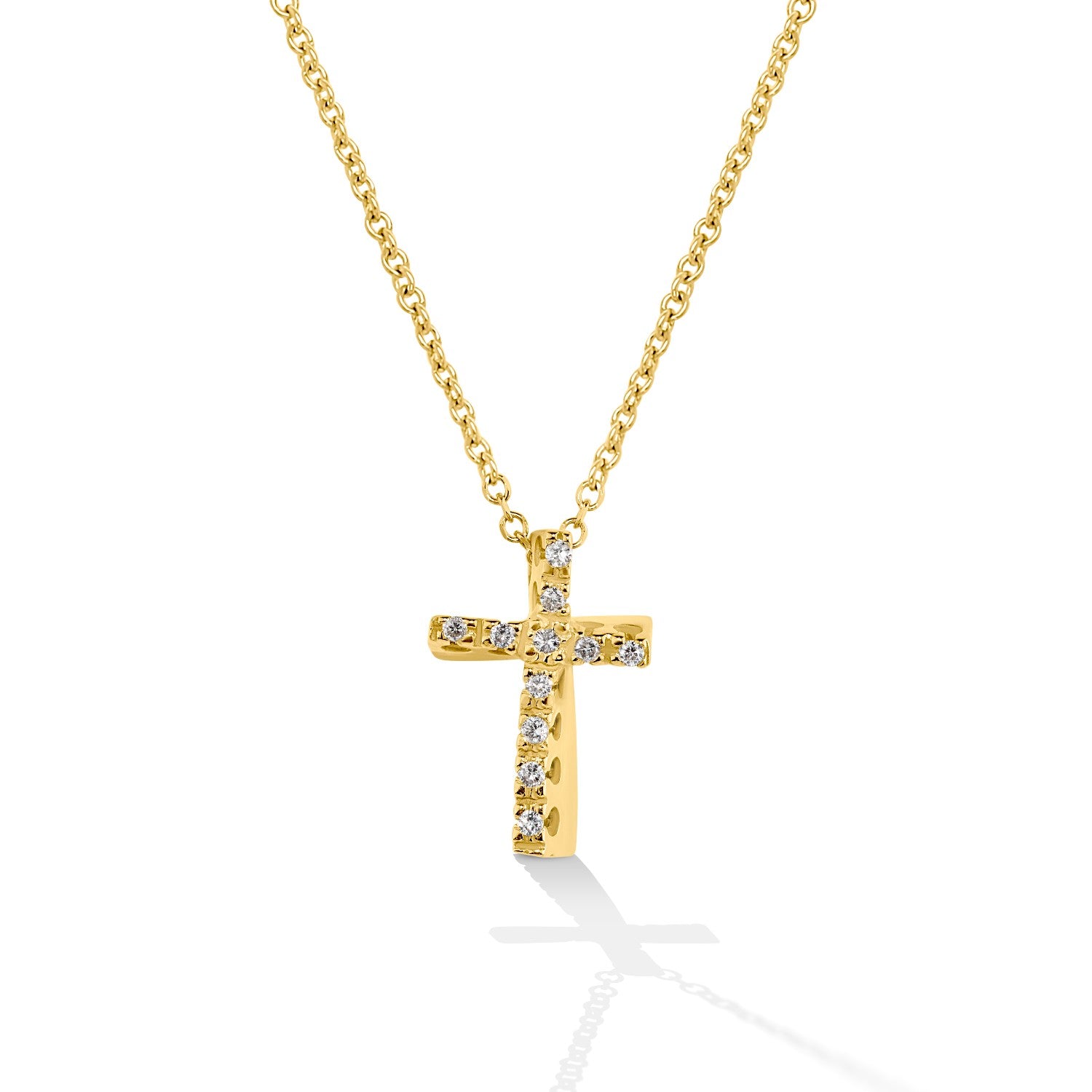 CROSS GOLD 750 & PRECIOUS STONES WITH CHAIN - 67733