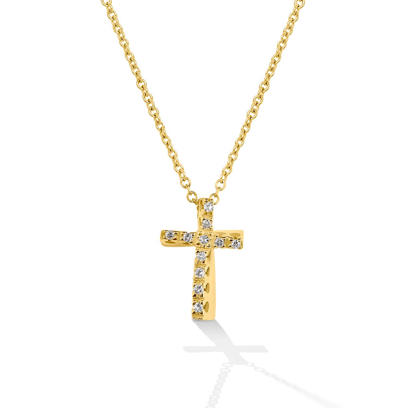 CROSS GOLD 750 & PRECIOUS STONES WITH CHAIN - 67733