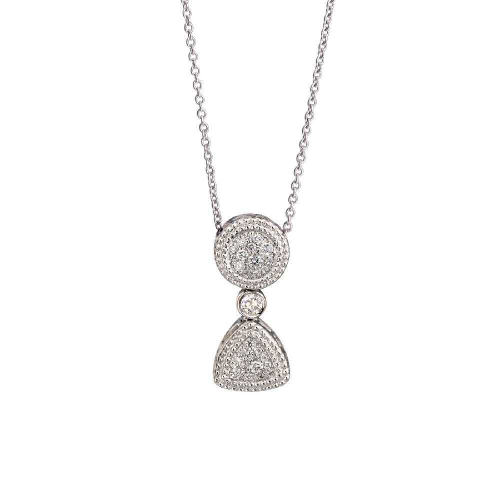 NECKLACE WHITE GOLD 750 & PRECIOUS STONES - 69172