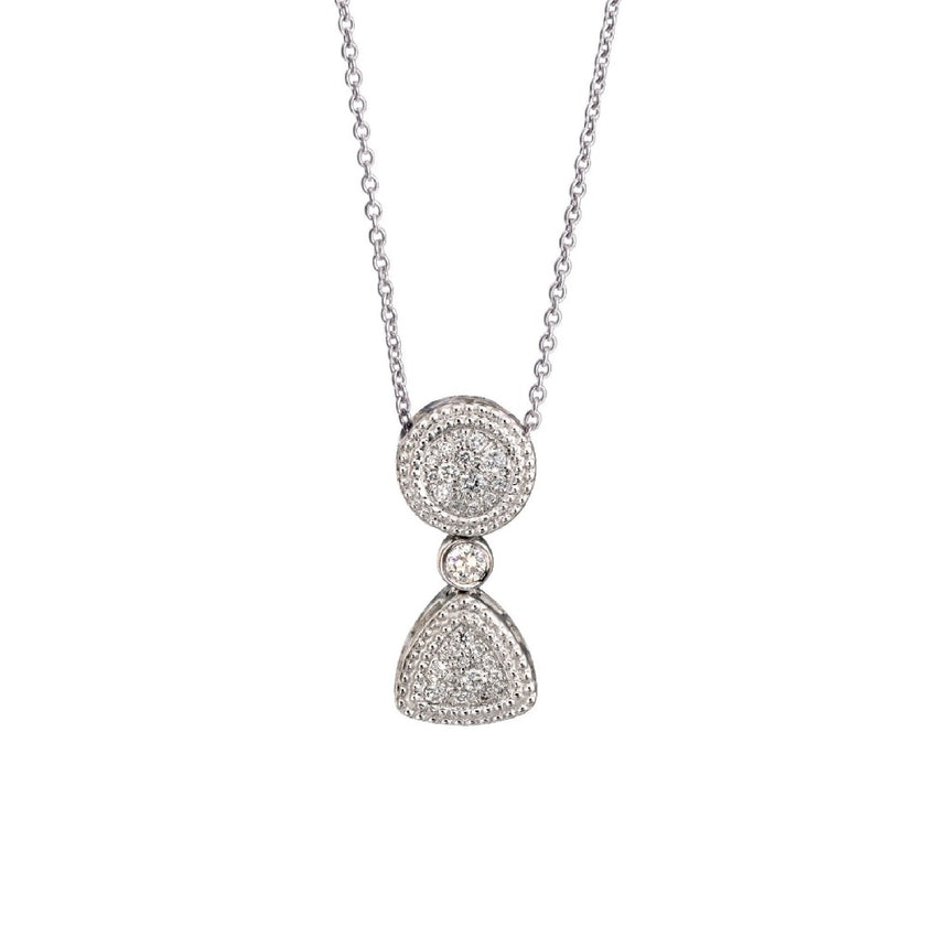 NECKLACE WHITE GOLD 750 & PRECIOUS STONES - 69172