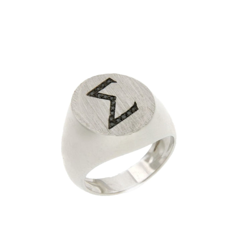 RING WHITE GOLD 750 & PRECIOUS STONES - 71142