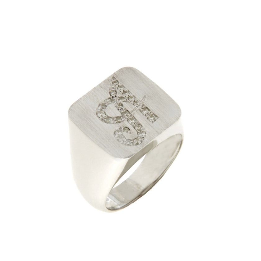 RING WHITE GOLD 750 & PRECIOUS STONES - 71144