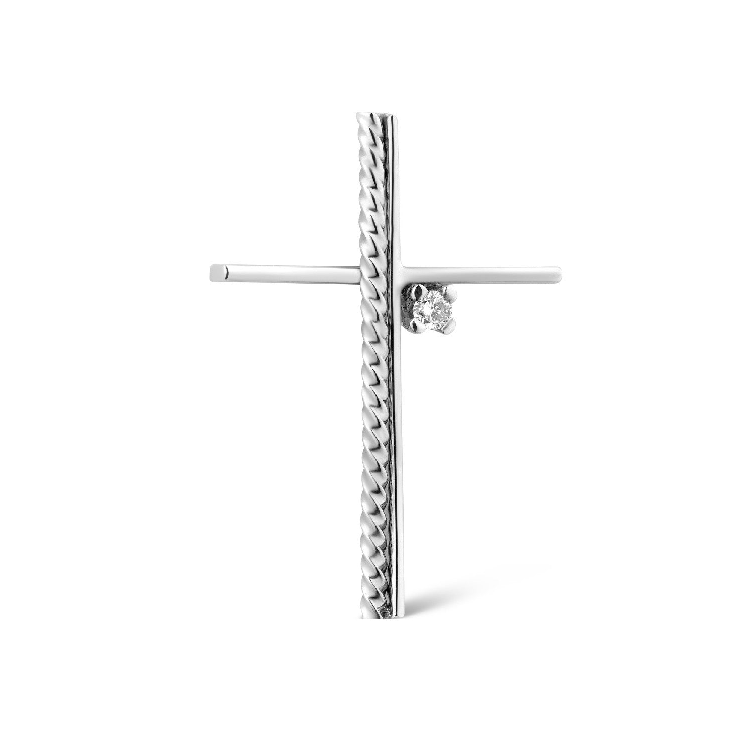 CROSS WHITE GOLD 750 & PRECIOUS STONES - 72089