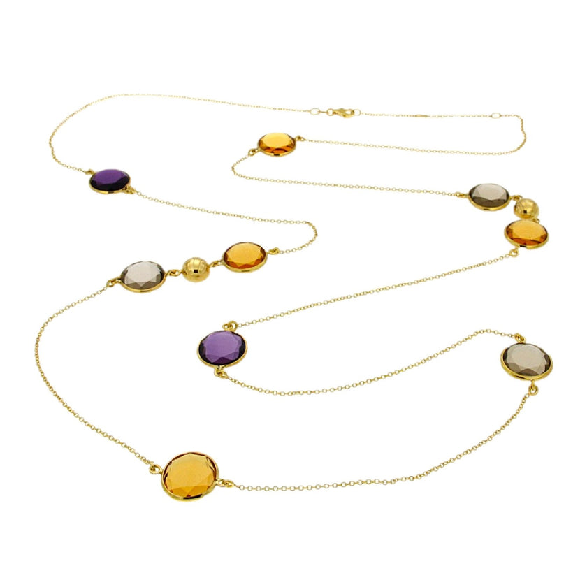 NECKLACE GOLD 750 & SEMIPRECIOUS STONES - 72135