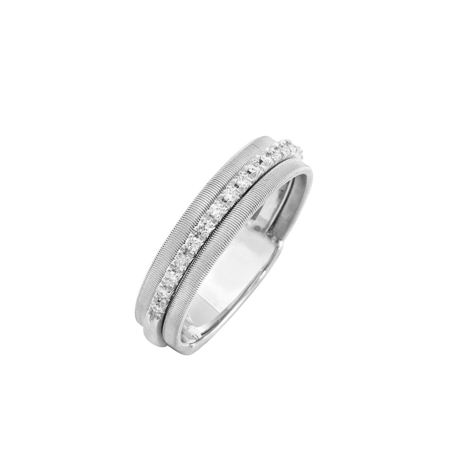 RING WHITE GOLD 750 & PRECIOUS STONES - 72266