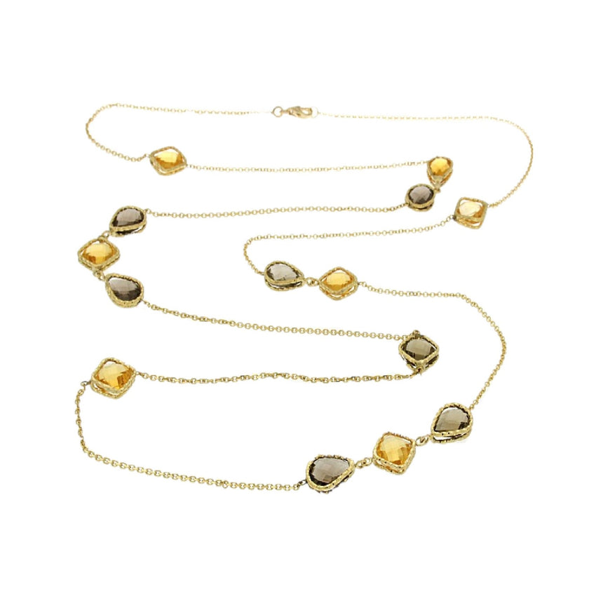 NECKLACE GOLD 750 & SEMIPRECIOUS STONES - 72355