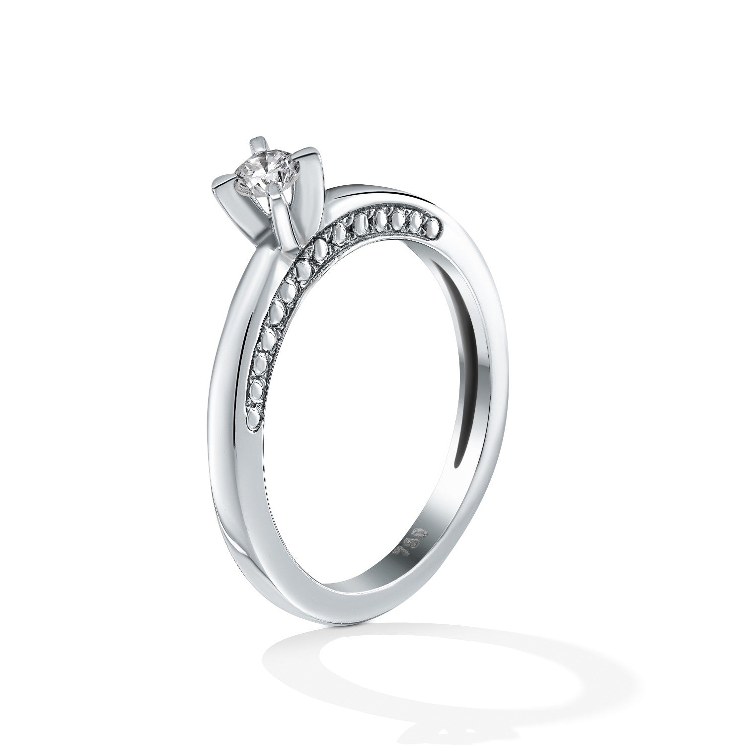RING WHITE GOLD 750 & PRECIOUS STONES - 72782