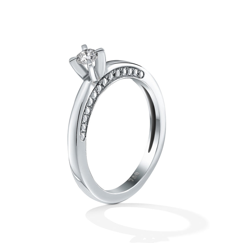 RING WHITE GOLD 750 & PRECIOUS STONES - 72782
