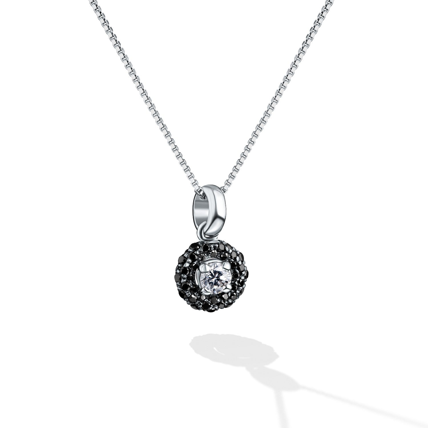 NECKLACE WHITE GOLD 750 & PRECIOUS STONES - 74947
