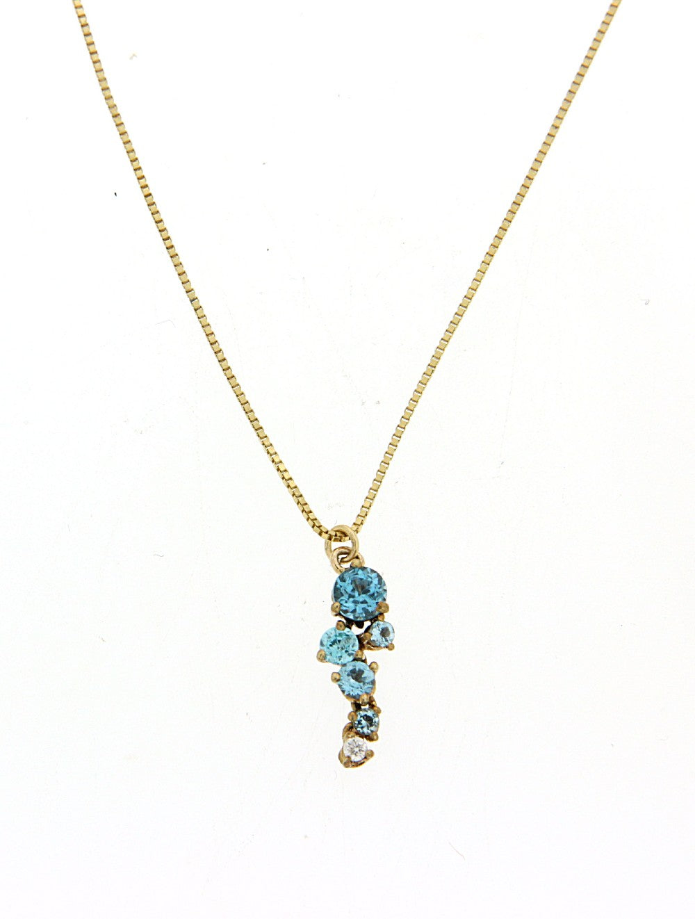 NECKLACE GOLD 750 & PRECIOUS STONES - 75023