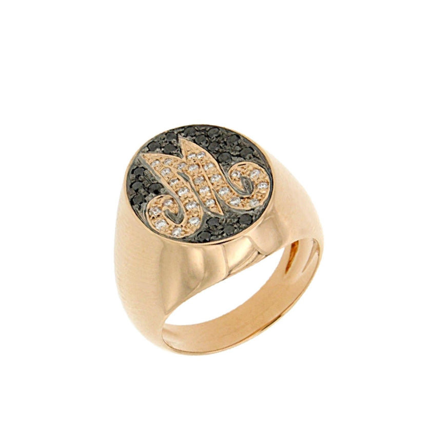 RING PINK GOLD 750 & PRECIOUS STONES - 75368