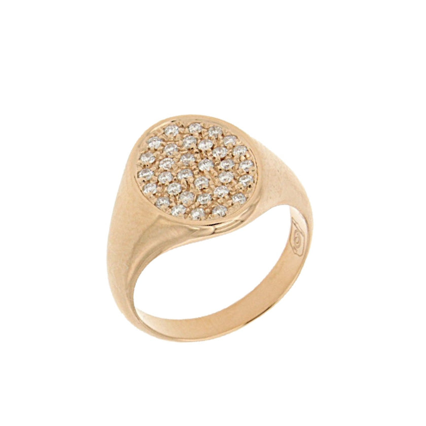 RING PINK GOLD 750 & PRECIOUS STONES - 75380