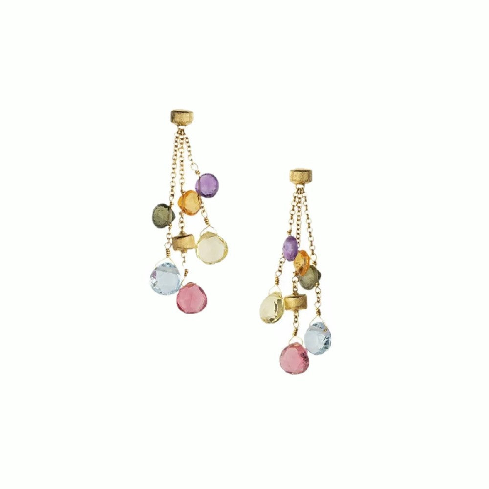 EARRINGS GOLD 750 & SEMIPRECIOUS STONES - 75684