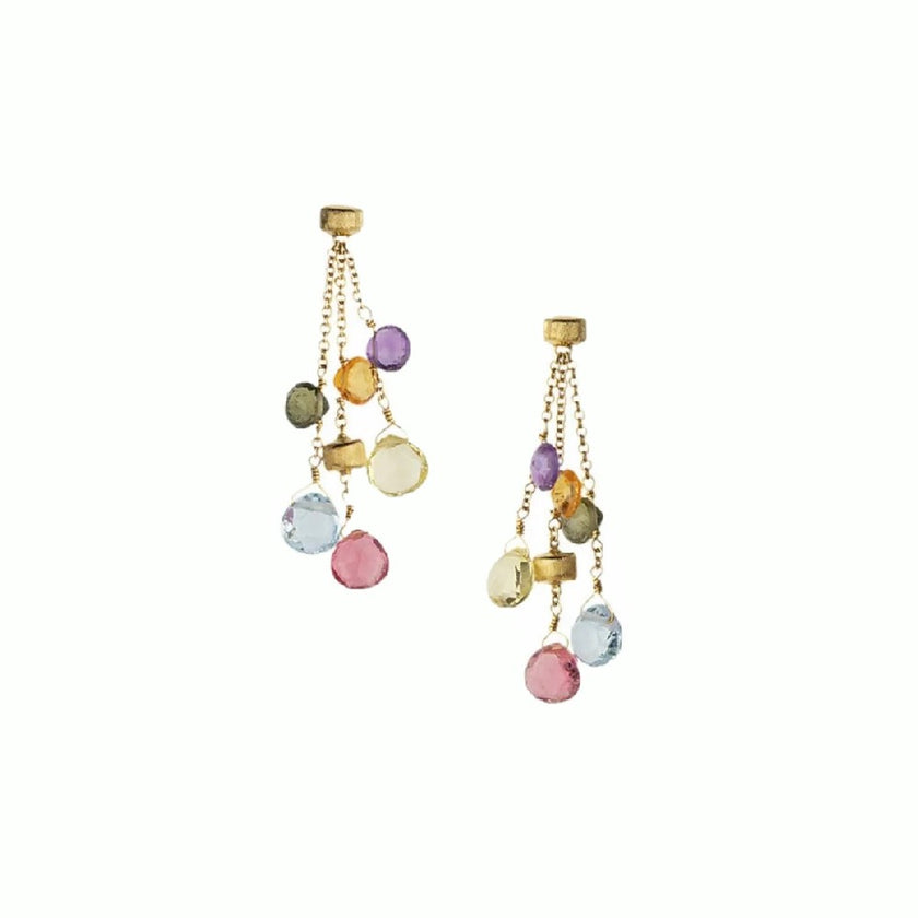 EARRINGS GOLD 750 & SEMIPRECIOUS STONES - 75684