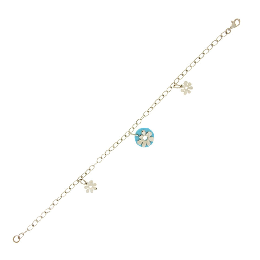 BRACELET WHITE GOLD 750 & SEMIPRECIOUS STONES - 76048